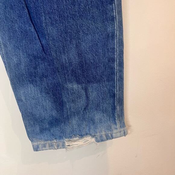 Etica Tyler Vintage Straight Crop Jeans 100% Cotton Shipwreck Size 29 Button Fly - Picture 5 of 10